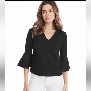 White House Black Market Bell Sleeve Top